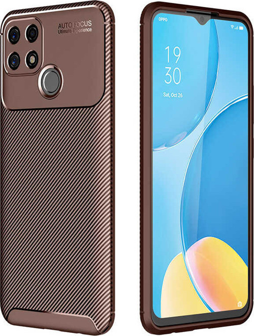 Oppo A15 Kılıf Negro Karbon Tasarım Silikon Kılıf