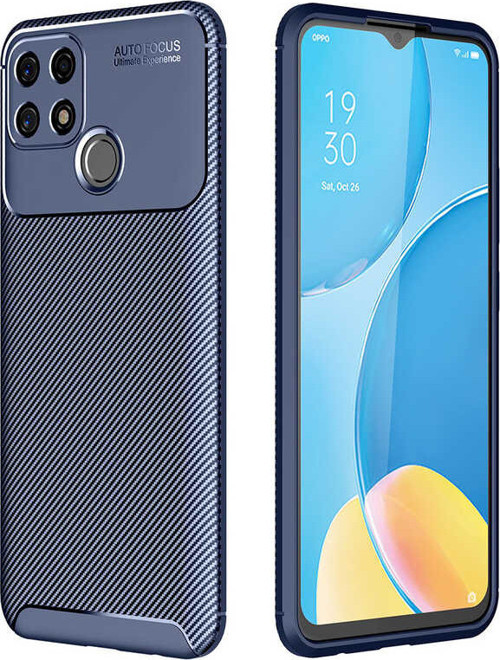 Oppo A15 Kılıf Negro Karbon Tasarım Silikon Kılıf