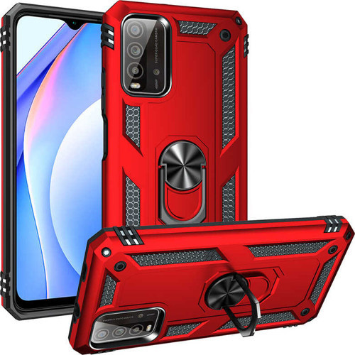 Xiaomi Poco M3 Kılıf Vega Yüzüklü Standlı Zırh Kılıf