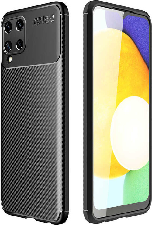 Galaxy A22 4G Kılıf Negro Karbon Tasarım Silikon Kılıf