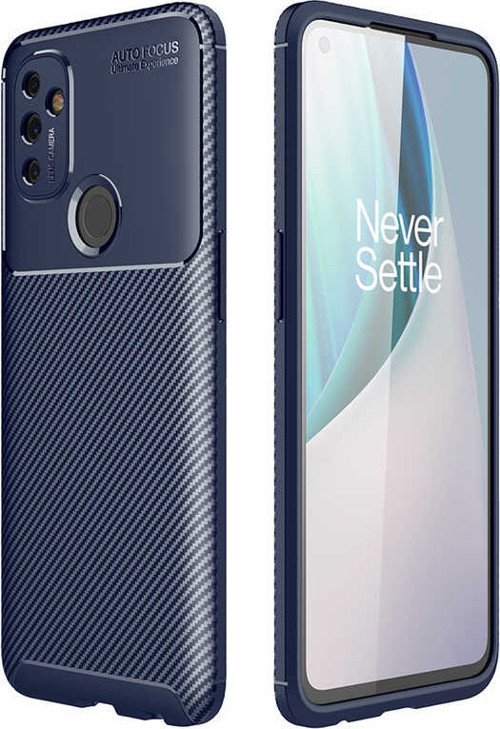 One Plus Nord N100 Kılıf Negro Karbon Tasarım Silikon Kılıf