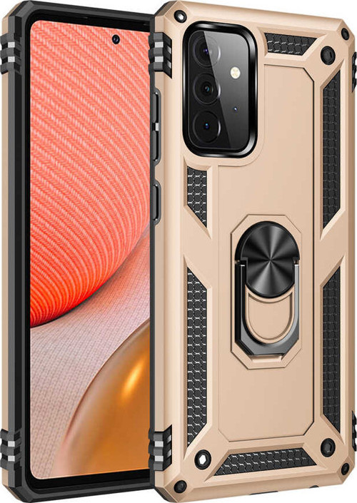 Galaxy A72 Kılıf Vega Yüzüklü Standlı Zırh Kılıf
