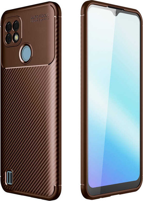 Realme C21 Kılıf Negro Karbon Tasarım Silikon Kılıf