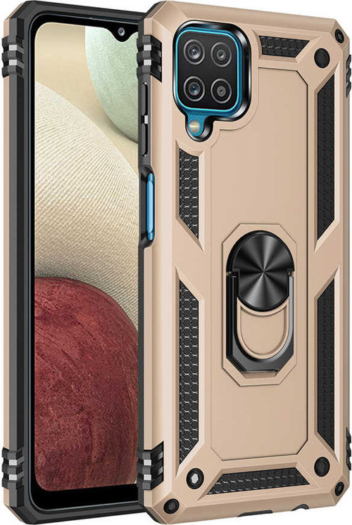 Galaxy M22 Kılıf Vega Yüzüklü Standlı Zırh Kılıf