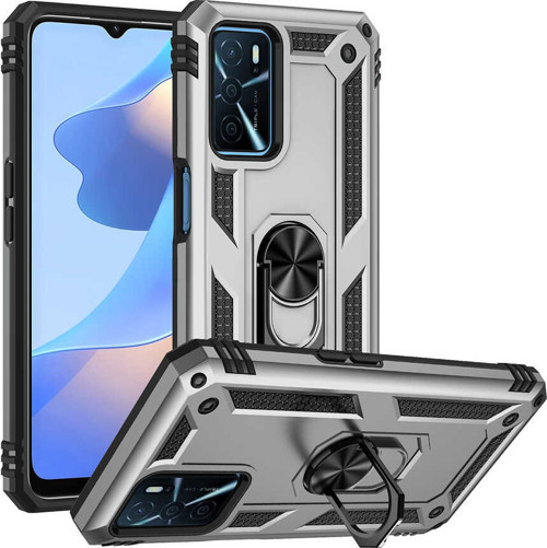 Oppo A16 Kılıf Vega Yüzük Standlı Zırh Kılıf