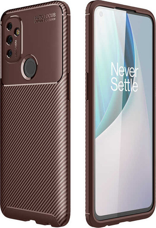 One Plus Nord N100 Kılıf Zore Negro Karbon Tasarım Silikon Kılıf