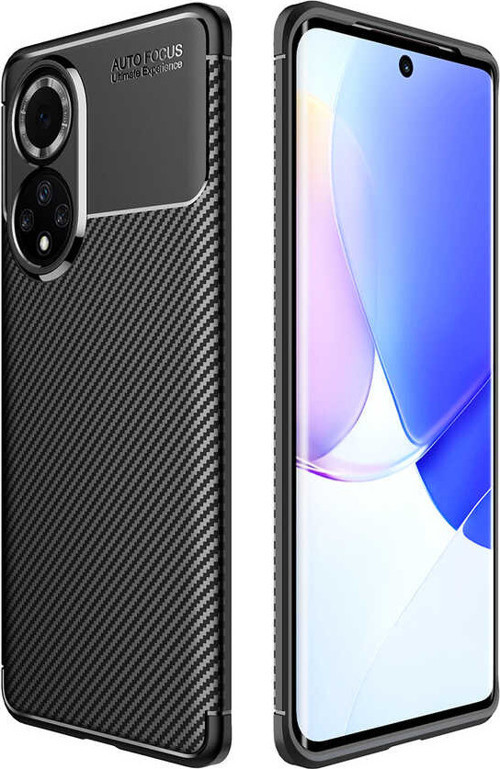 Huawei Nova 9 Kılıf Zore Negro Karbon Tasarım Silikon Kılıf