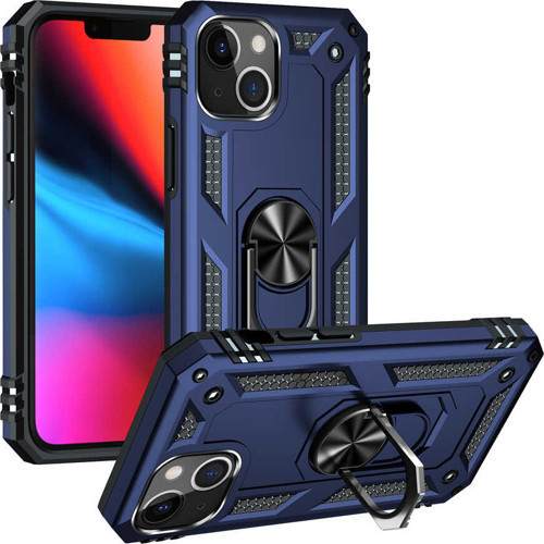 Apple iPhone 13 Mini Kılıf Zore Vega Yüzük Standlı Zırh Kılıf