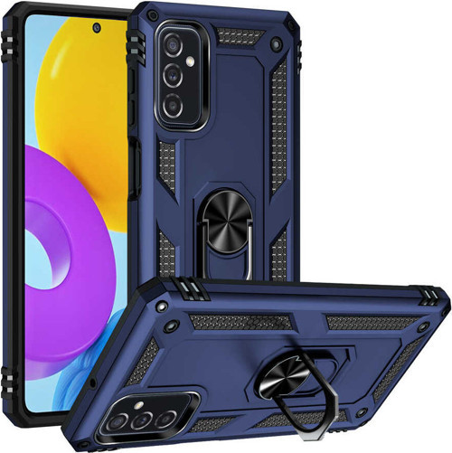 Galaxy M52 Kılıf Zore Vega Yüzüklü Standlı Zırh Kılıf