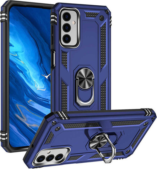 Galaxy M23 Kılıf Zore Vega Yüzüklü Standlı Zırh Kılıf