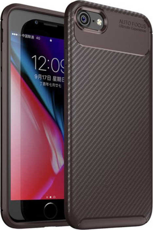 Apple iPhone SE 2022 Kılıf Zore Negro Karbon Tasarım Silikon Kılıf