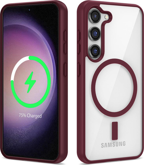 Galaxy S23 Kılıf Magsafe Wireless Şarj Özellikli Silikon Zore Ege Kılıf