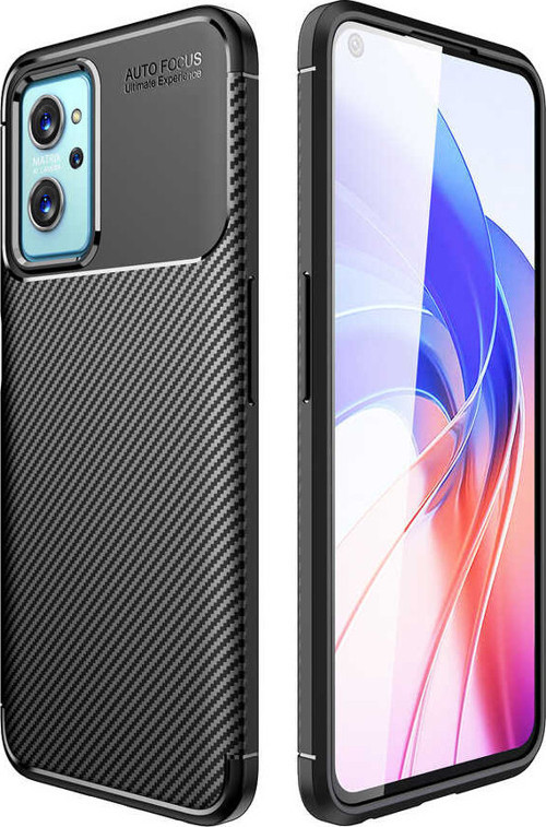 Oppo A76 Kılıf Zore Negro Karbon Tasarım Silikon Kılıf