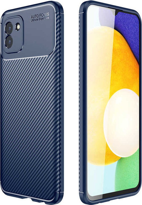 Galaxy A03 Kılıf Zore Negro Karbon Tasarım Silikon Kılıf
