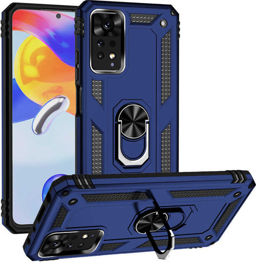 Xiaomi Redmi Note 11 Pro 5G Kılıf Vega Yüzüklü Standlı Zırh Kılıf