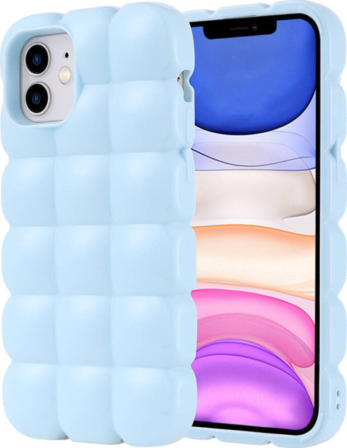 iPhone 12 Kılıf Parlak Esnek Silikon Dom Dom Kılıf
