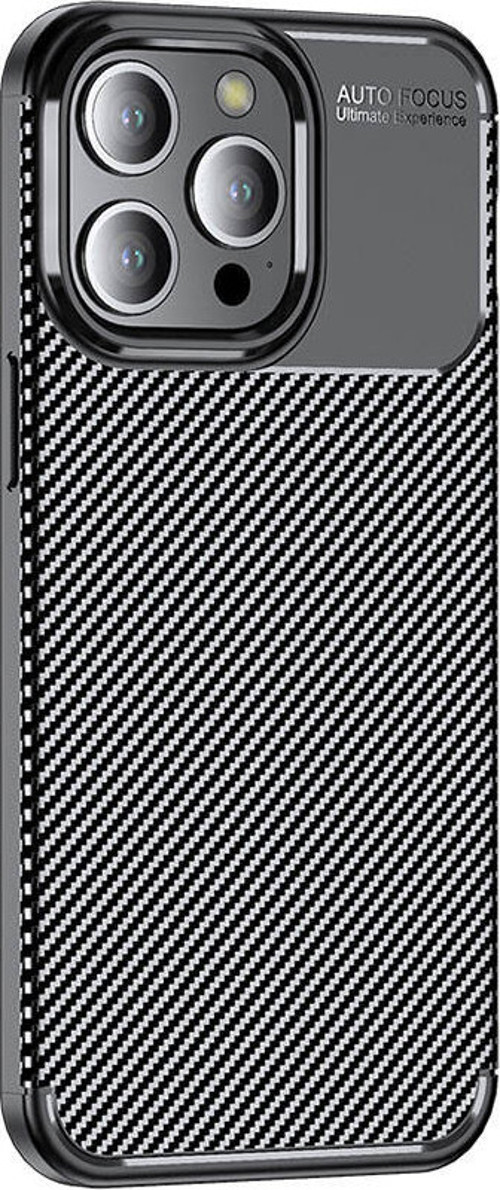iPhone 15 Pro Max Kılıf Negro Karbon Tasarım Silikon Kılıf