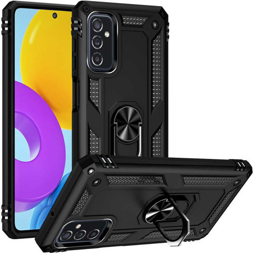 Galaxy M52 Kılıf Zore Vega Yüzüklü Standlı Zırh Kılıf
