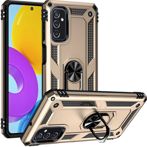 Galaxy M52 Kılıf Zore Vega Yüzüklü Standlı Zırh Kılıf