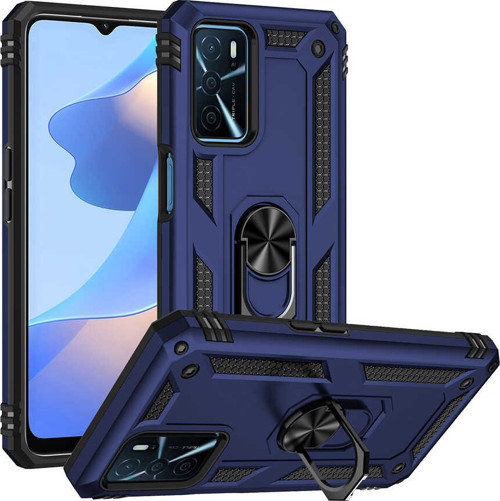 Oppo A16 Kılıf Zore Vega Yüzük Standlı Zırh Kılıf