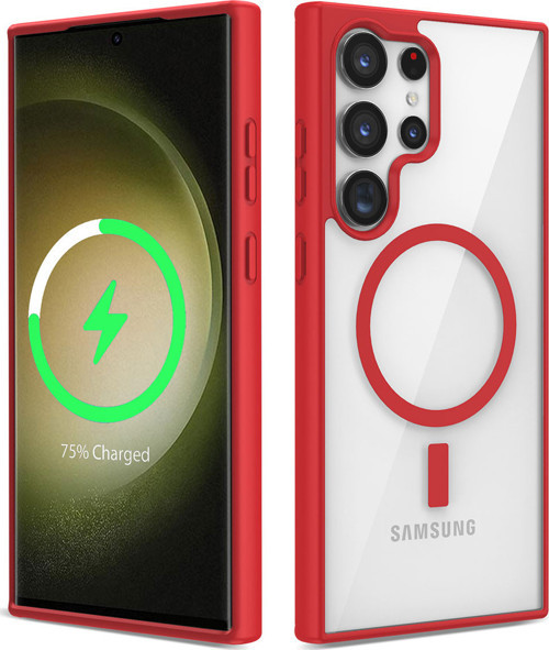 Galaxy S23 Ultra Kılıf Magsafe Wireless Şarj Özellikli Silikon Zore Ege Kılıf