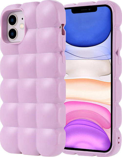 iPhone 12 Kılıf Parlak Esnek Silikon Dom Dom Kılıf