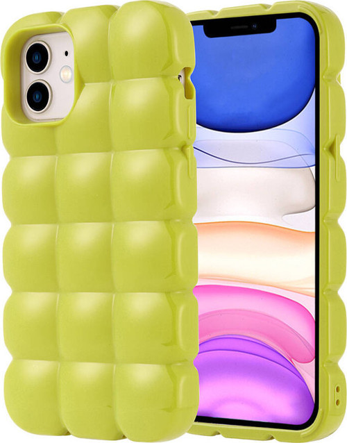 iPhone 12 Kılıf Parlak Esnek Silikon Dom Dom Kılıf