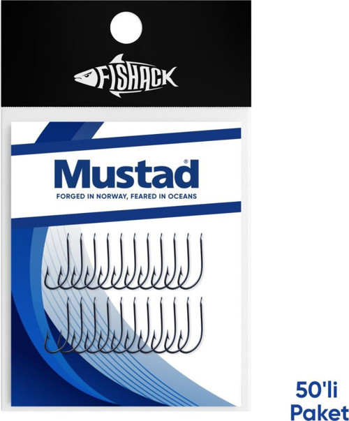 Olta İğnesi - Mustad - 2300 - Lacivert - No: 16 (50'li Paket)