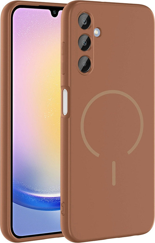 Samsung Galaxy A15 Uyumlu Kılıf Magsafe Şarj Özellikli Meta Kapak