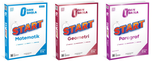Üçdörtbeş 2026 Tyt Matematik + Geometri + Paragraf Start Sıfırdan Başla Seti 3 Kitap