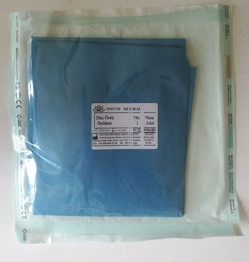 25 Adet Biflex ( Emici ) Steril Deliksiz Düz Örtü 75X75 cm Serviyet