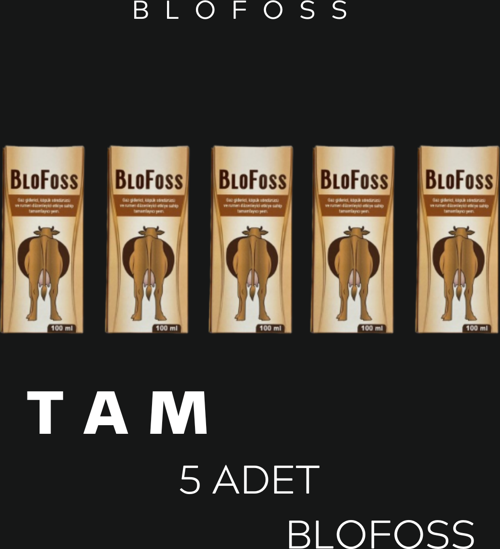 Royal 5 Adet Blofoss Sindirim Düzenleyici ve Gaz Giderici Şurup(Bir Ürün 100 ml )