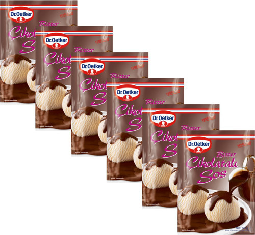 Bitter Çikolatalı Sos 122 gr x 6 Adet