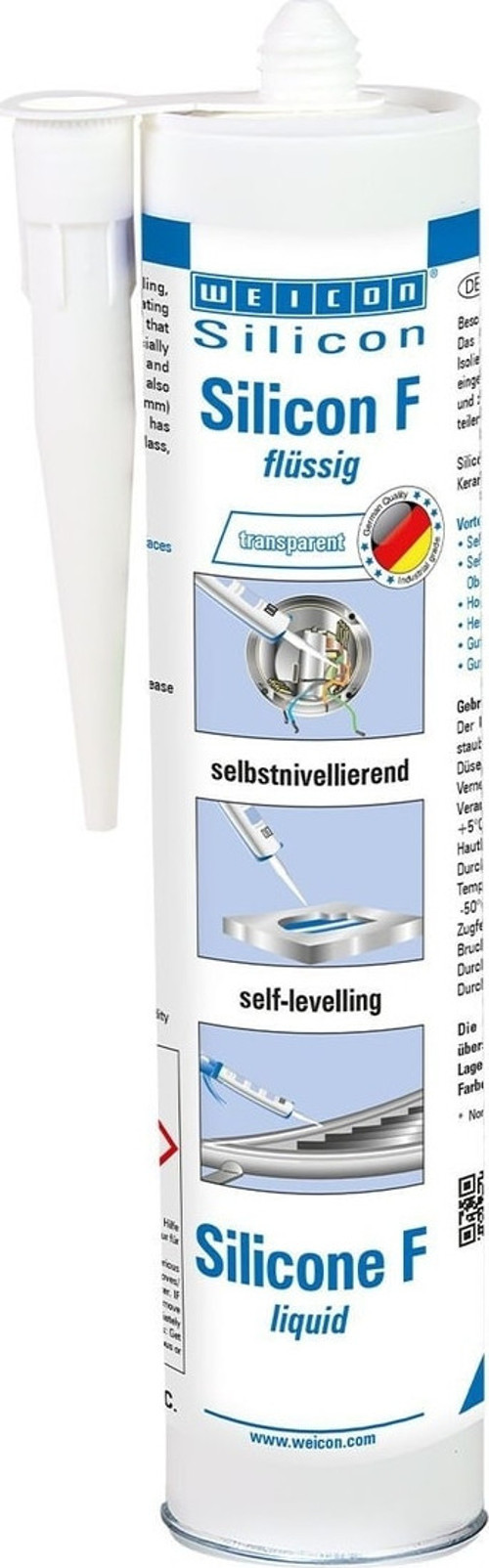 Silikon F Yapıştırıcı Ve Sızdırmazlık Malzemesi 310 Ml, Şeffaf, Renksiz