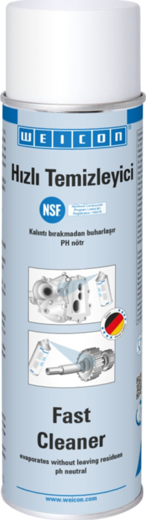 Nsf Onaylı Hızlı Temizleyici Yağ Sökücü Sprey 500 ml