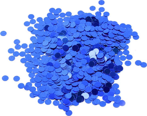 Metalik Latex Balon Konfetisi Mavi 20 Gr
