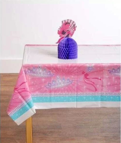 Prenses Partisi Plastik Masa Örtüsü 137 x 274 cm
