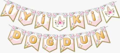 Unicorn Partisi İyi Ki Doğdun Banner 190 cm