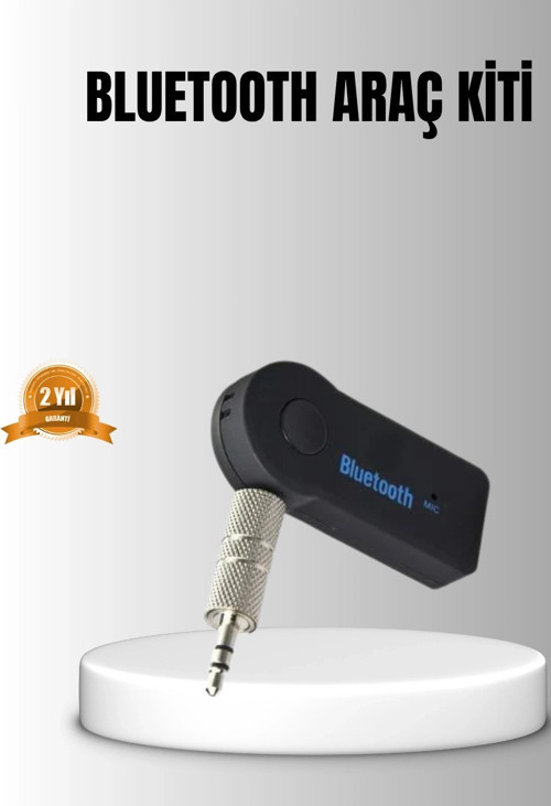 Bluetooth Aux Araç Kiti Eller Serbest Müzik Çalar Dahili Mikrofonlu