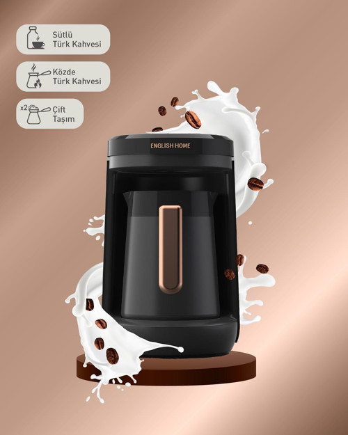 TKM 6011 Sütlü Türk Kahvesi Makinesi Siyah-Bakır