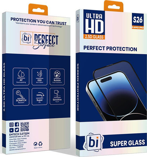 Bİ 2,5D SUPER GLASS SAMSUNG S26 EKRAN KORUYUCU