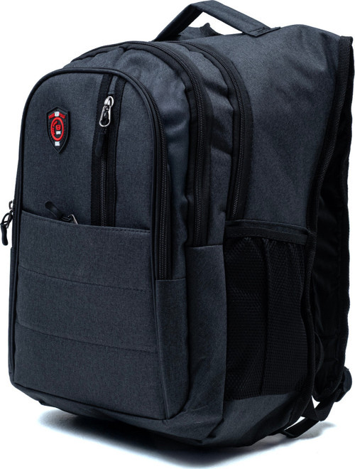 Çok Gözlü Ergonomik Sırt Çantası Su İtici Unisex Okul, Günlük ve Seyahat Çantası Siyah