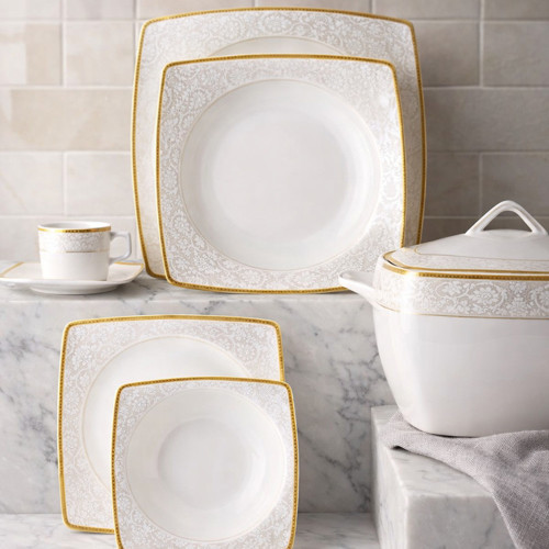 EMSAN Fine Bone BEF/724 84 Parça 12 Kişilik Yemek Takımı