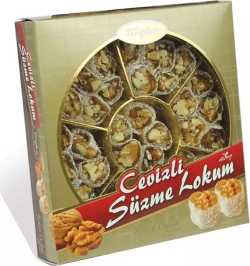 Bol Cevizli Süzme Lokum 400 gr (Turkish Delight )