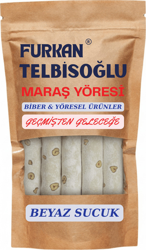 Maraş Beyaz Ceviz Sucuk Ev Yapımı (Yeni Mahsül,Katkısız) 2000GR