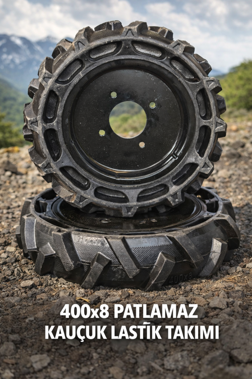 DALAZ, FLASH 4000 ÇAPA MAKİNASI UYUMLU DOLGU,KAUÇUK YENİ NESİL LASTİK 400X8