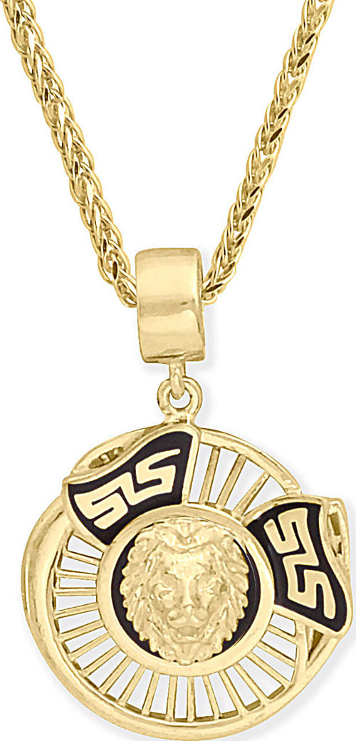 Altın Unisex Taşsız Aslan Kolye (KLY1518)