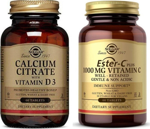 Calcium Citrate with Vitamin D3 60 Tablet Ester-c Plus 1000 Mg 60 Tablet