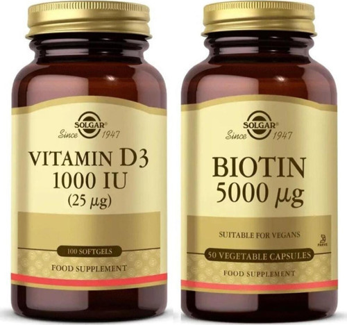Biotin 5000 Mcg 50 Kapsül + Vitamin D3