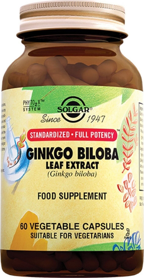 Ginkgo Biloba Leaf Extract 60 Kapsül